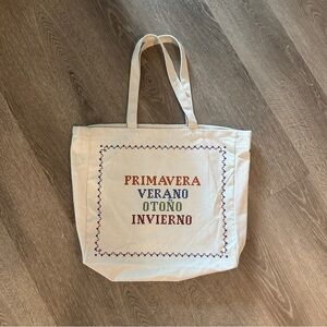 Sezane x Lucia Vergara Tote Bag, nwot